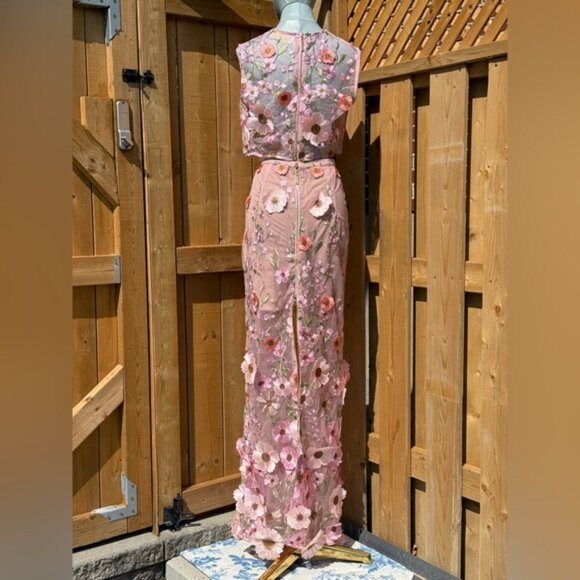 🆕 BRONX & BANCO 🧿 NWOT Jasmine Pastel Pink Multi Two Piece Set, Sz L / US 8 - Picture 7 of 16